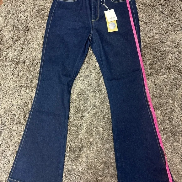 Vipones Womens High Rise Zip Fly Bootcut Denim jeans Blue Size 8 <<206>> - Picture 4 of 11